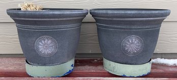 Lot Of 2 Outdoor Planters