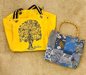 Pair Of Printed Tote Bags