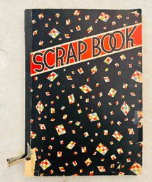Vintage 1930s Scrap Book With A Lot Of Norman Rockwell Cutouts