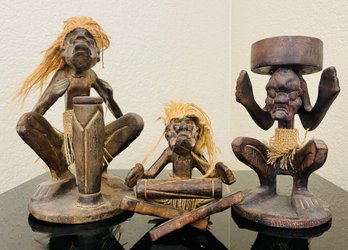 Primitive Look Tiki Home Decor Figurines