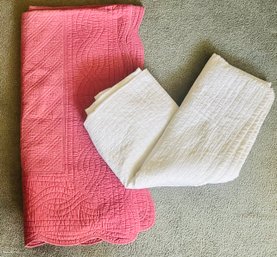 Pair Of Quilted Blankets