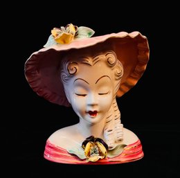 MCM Lady Head Vase - Scarlett Made In Japan