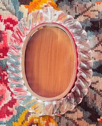 Heavy Crystal Oval Picture Frame