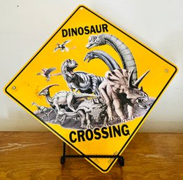 Dinosaur Crossing Traffic Sign