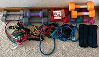 Weights 2-10lbs. W/ Ankle Weights & Bands