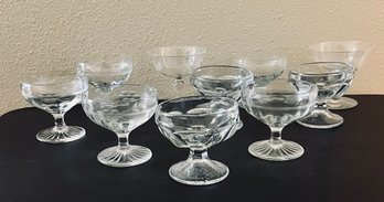 Assortment Of Glass Dessert Compotes