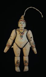 Asian Decent Wooden Doll Wall Hanging
