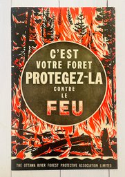 Fire Protection Poster French Poster On Board