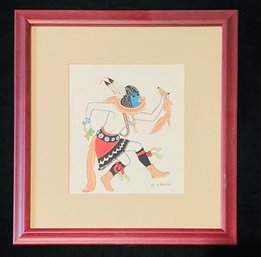 Harrison Begay Navajo Artist Silk Screen Print