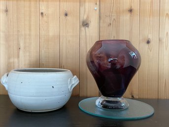 Glass And Pottery Vases