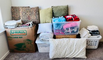 Lot Of Linens, Blankets, Pillows And More!