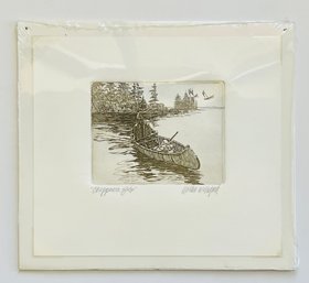 'Chippewa Solo' Signed Etching