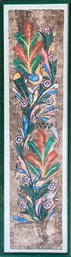 Mexican Folk Art Amate Bark Painting, Framed