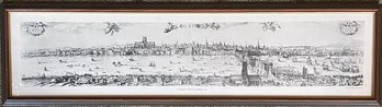 Visschers View Of London 1616 By The Folger Shakespeare Library Prints