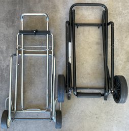 Pair Of Folding Luggage Carts