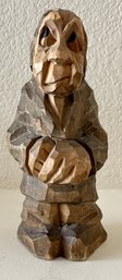 Vintage DAM By Thomas Dam Wood Hand Carved Troll Man Figurine