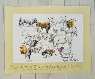 Coors Western Art Exhibit & Sale 2006 Signed Poster