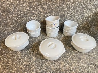 Mini Ceramic Covered Pots And Ramekins By Norpro And France