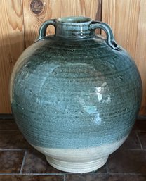 Beautiful Green Glazed Pottery Vase