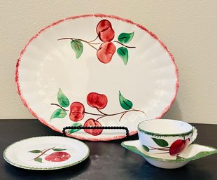 Blue Ridge Summer Cherry Pottery Dishware