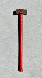 Red Sledge Hammer With Hard Plastic Base
