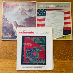 3 Vintage 1970'S Colorado Magazines