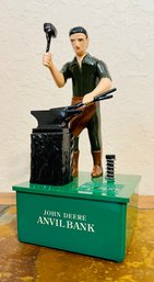 John Deere Man Moving Money Reproduction Bank
