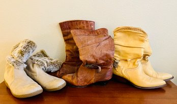 Trio Of Women's Fashion Boots