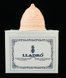 Lladro 1988 Christmas Porcelain Bell In Box