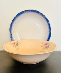 Pair Of Large Accent Serving Bowls