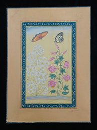 Indian Mughal Art Flower Painting