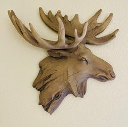 Brown Moose Head Wall Decor