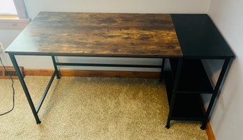 Desk With Two Shelves