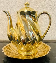 Vintage Japanese Golden Teapot