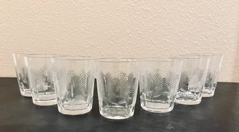 Set Of Vintage Tiara Glass Shot Glasses