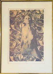 Flocked Silk Screen By William Weege Titled Nancy 1972