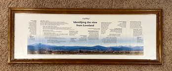 Identifying The View From Loveland Colorado Poster Framed