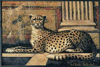 Elaine Volkersbott Cheetah Tapestry Framed