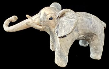 Cute Mid-Century Oyster Shell Handmade Elephant Sculpture