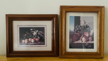 Pair Framed Fruit Prints