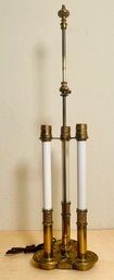 Vintage Stiffel Brass French Bouillotte Candle Stick Lamp 1 Of 2