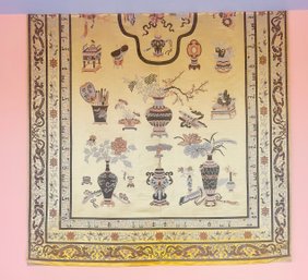 Antique Chinese Woven Silk Tapestry
