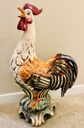 Vintage Italian Hand Painted Ceramic Rooster