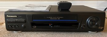 Panasonic Omnivision VCR Hi-Fi Stereo With Remote And Manual (tested)