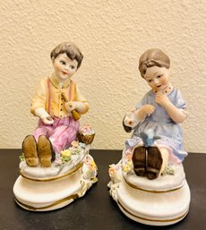 Vintage Porcelain Napcowear Little Children Figurines