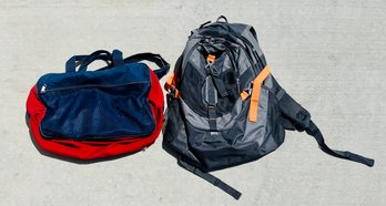 Outdoor Zip Up Backpack And Duffle Bag