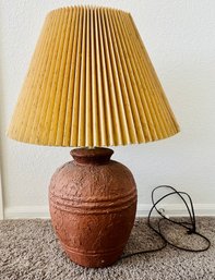 Stylish Terracotta Finish Table Lamp