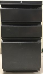 Metal Filing Cabinet With Desk Supplies And Folders