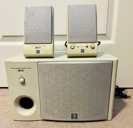 Set Of Yamaha Stereo And Computer Speakers
