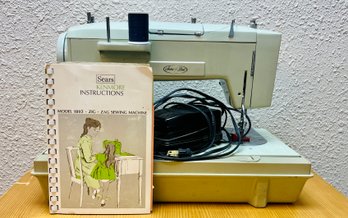 Vintage Sears Kenmore Sewing Machine With Accessories!